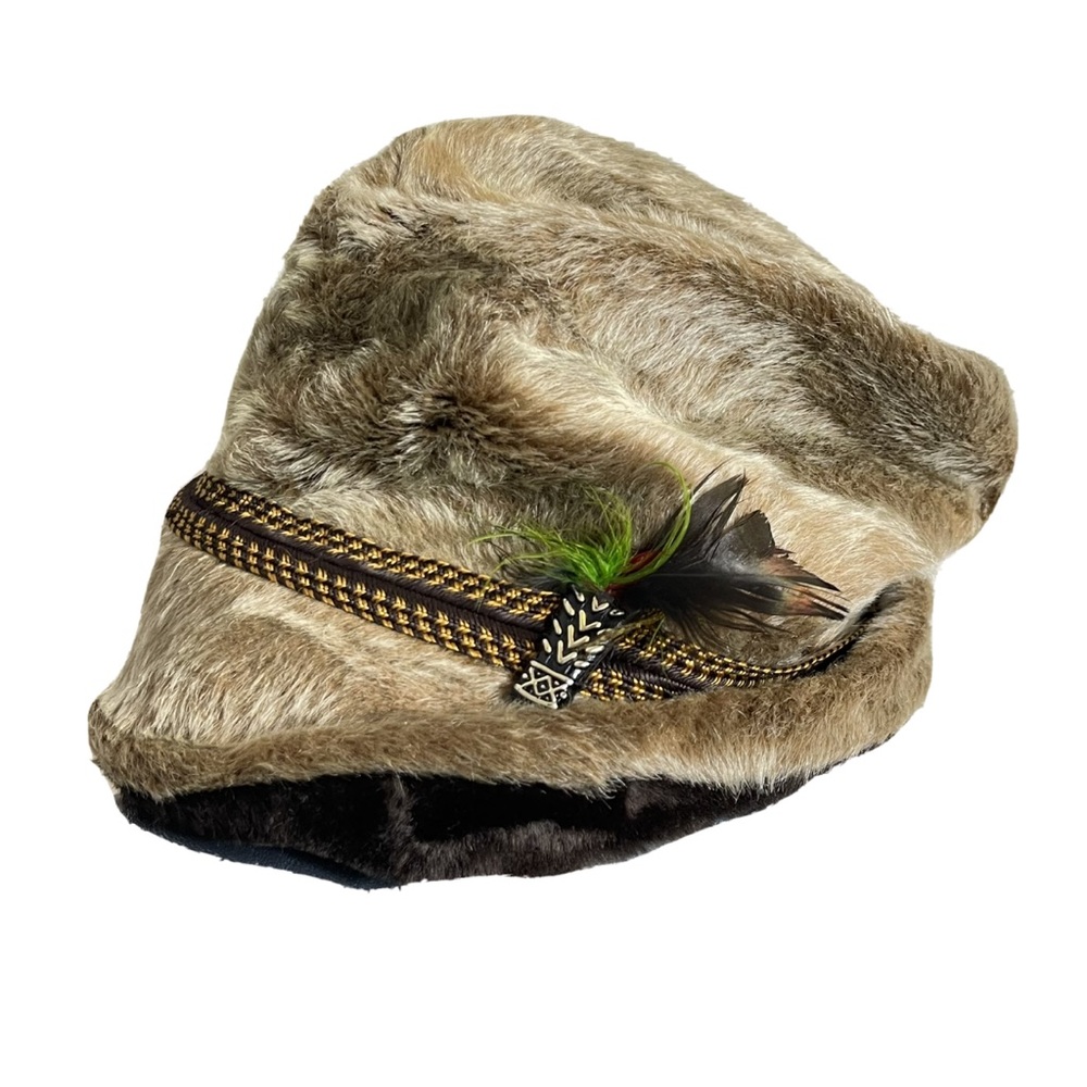 Vintage 1960s Faux Fur Hat European Style